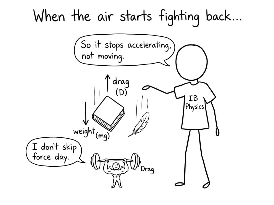 Terminal velocity: air fights back