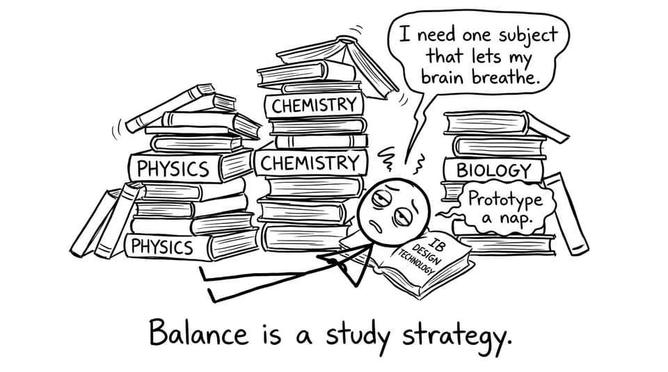 A stressed student finds balance with DT