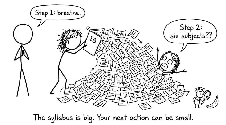 IB student planner avalanche comic