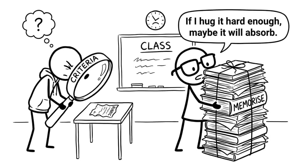 A student discovers rubrics are more powerful than hugging notes