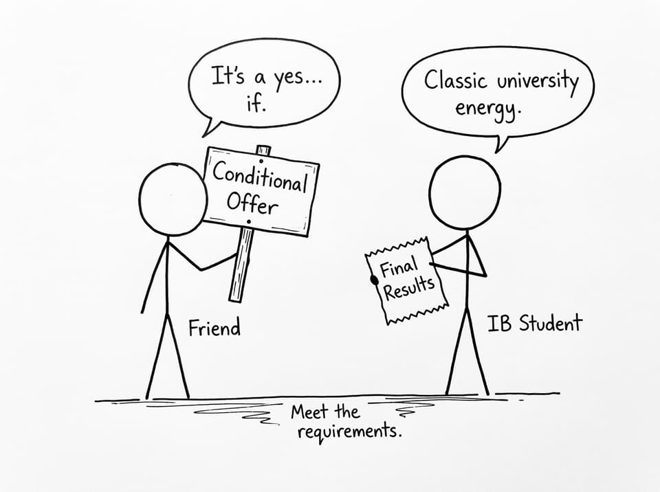 Conditional offer comic