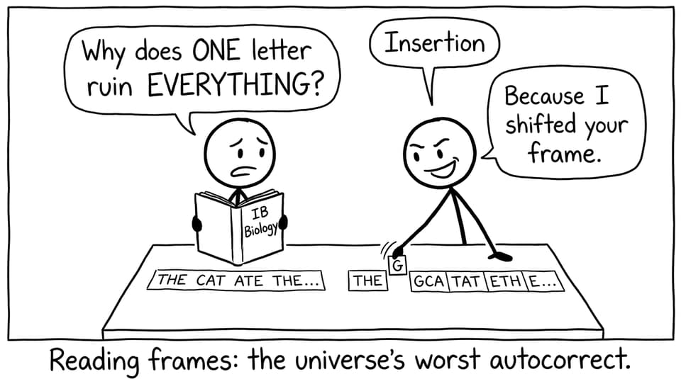 A comic about one letter ruining everything