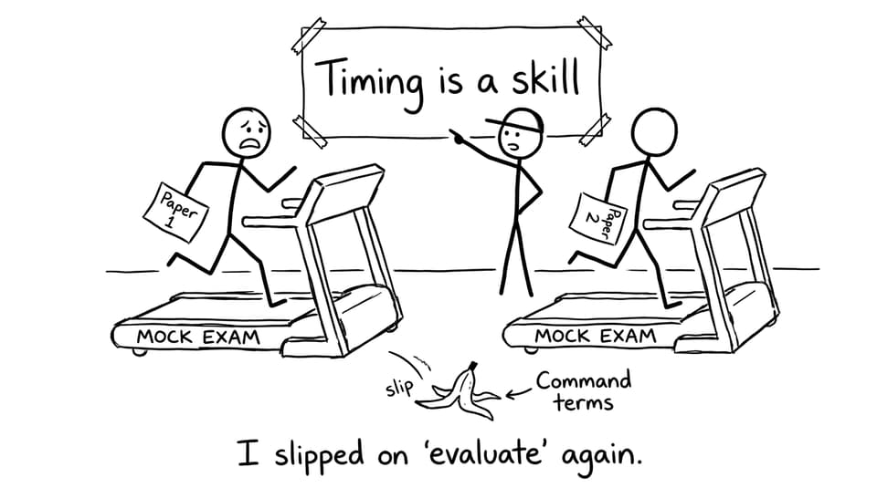 Mock exam treadmill comic