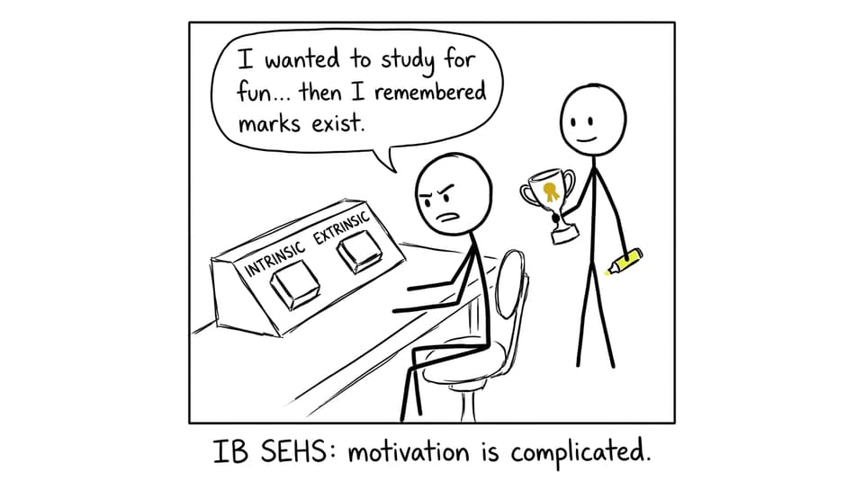 Student choosing intrinsic vs extrinsic buttons