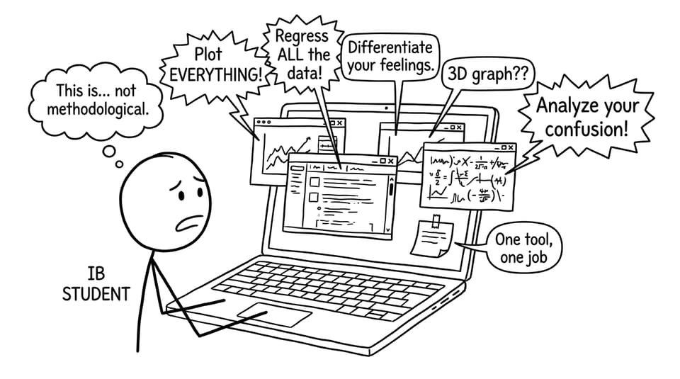One tool, one job XKCD-style comic