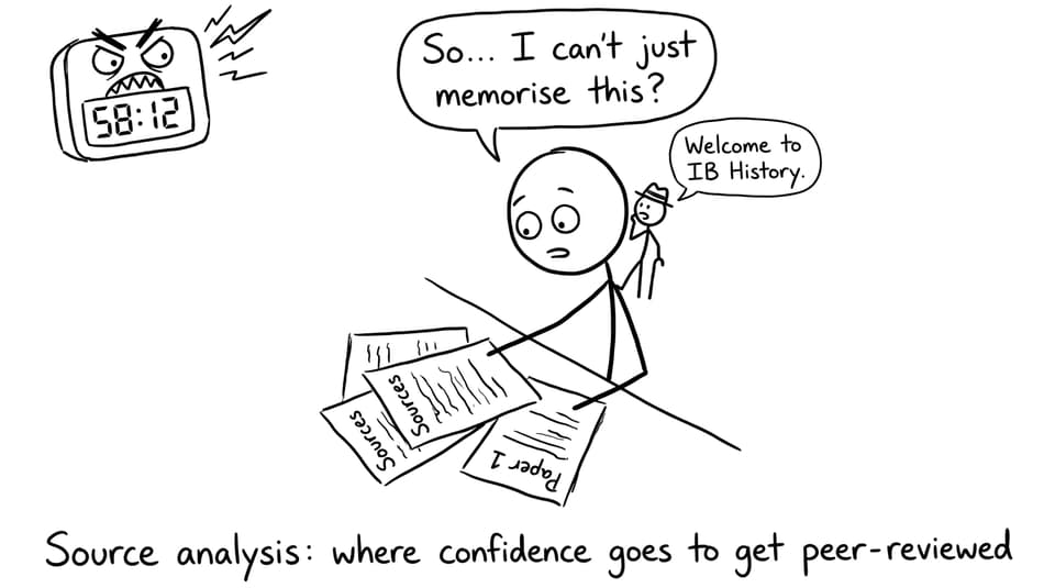 Student vs sources comic