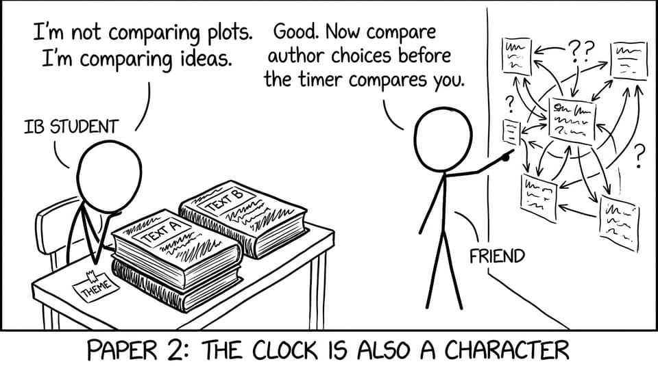 Paper 2 clock is also a character