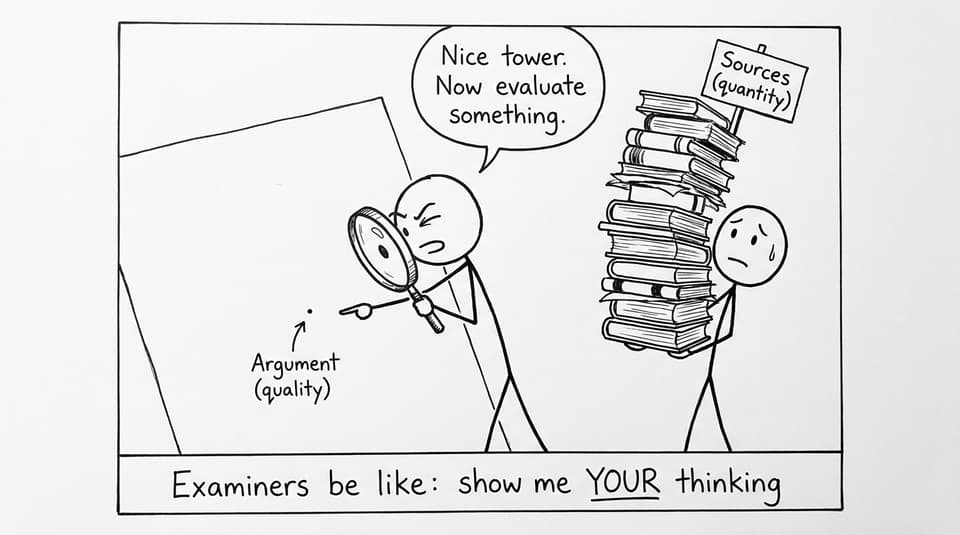 Examiners be like: show me YOUR thinking