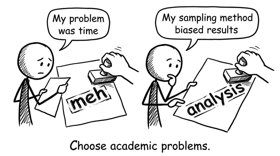 Two students compare weak vs strong IA challenges