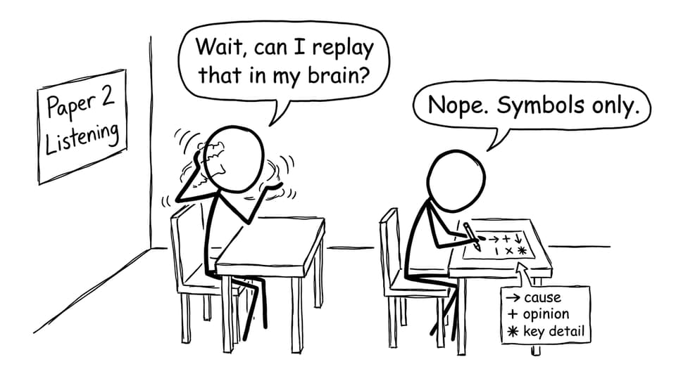 Listening symbols comic
