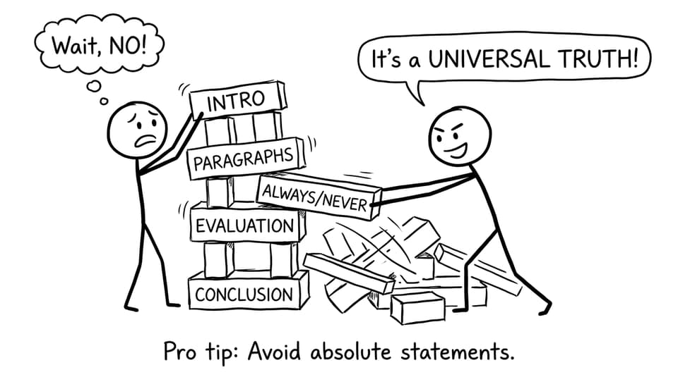 Jenga essay structure collapses