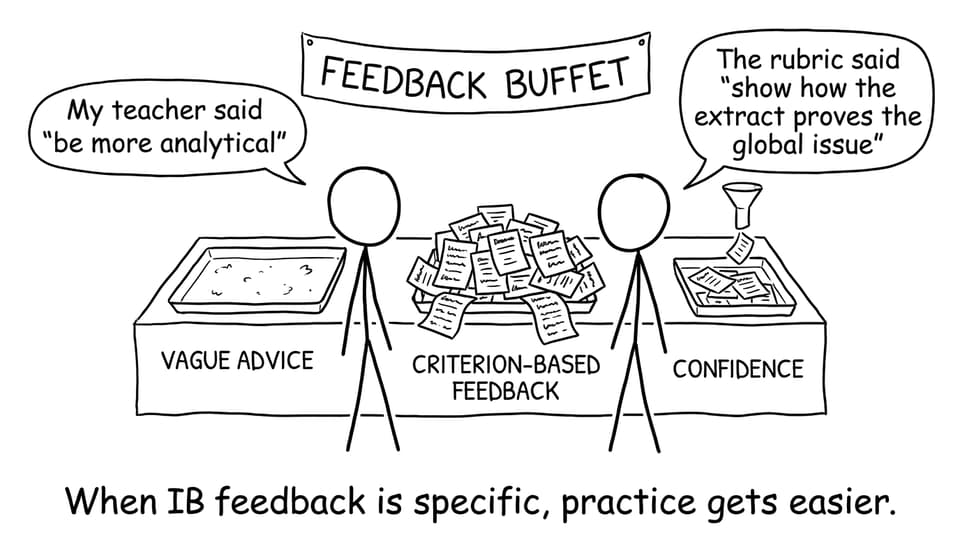 Feedback buffet joke