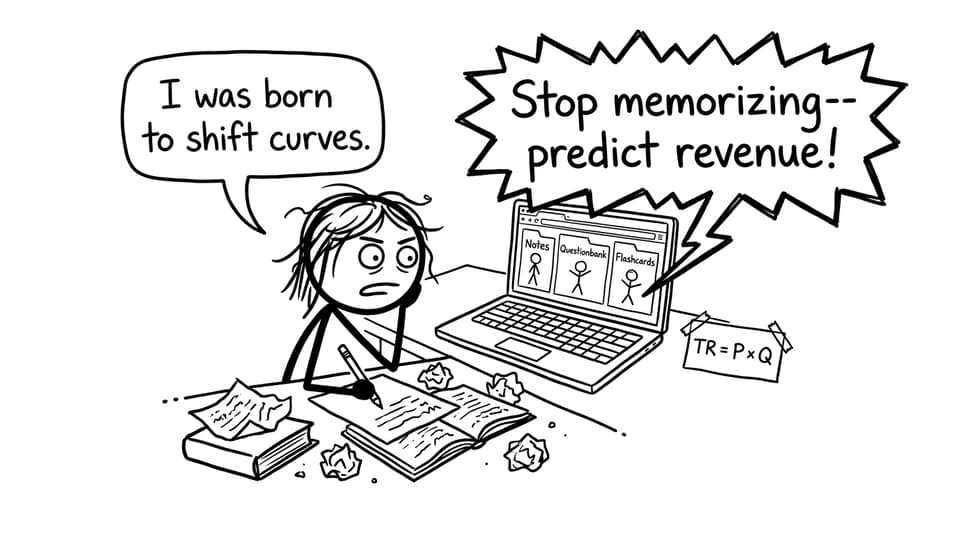 Student cramming and the laptop begging for revenue prediction