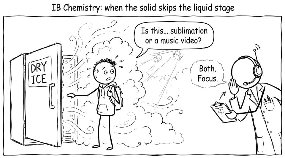 IB Chemistry dry ice joke comic