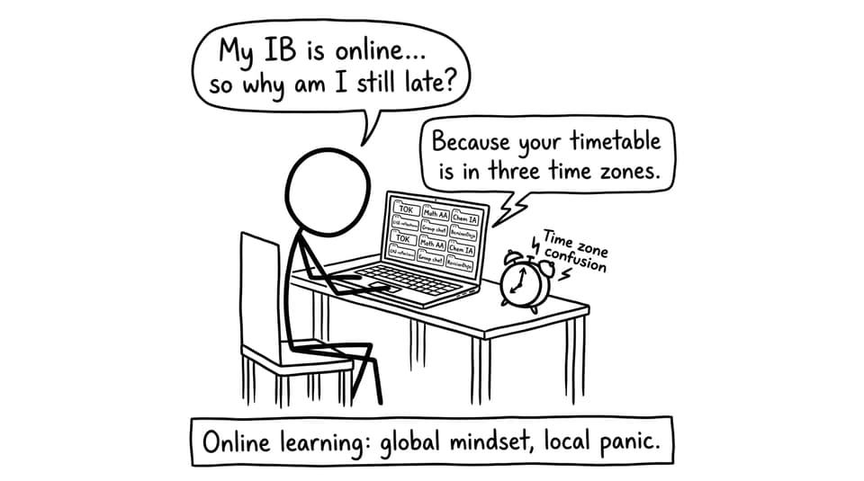 Online IB time zones comic