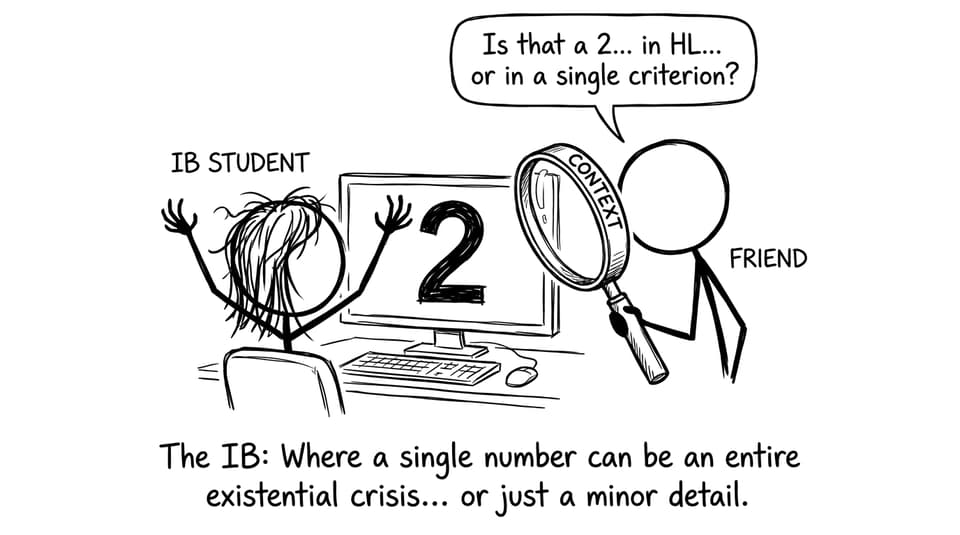 Student sees a giant 2 and someone checks context
