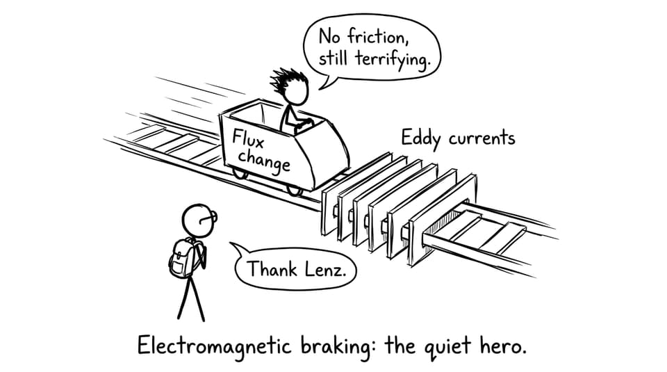 Comic: electromagnetic braking