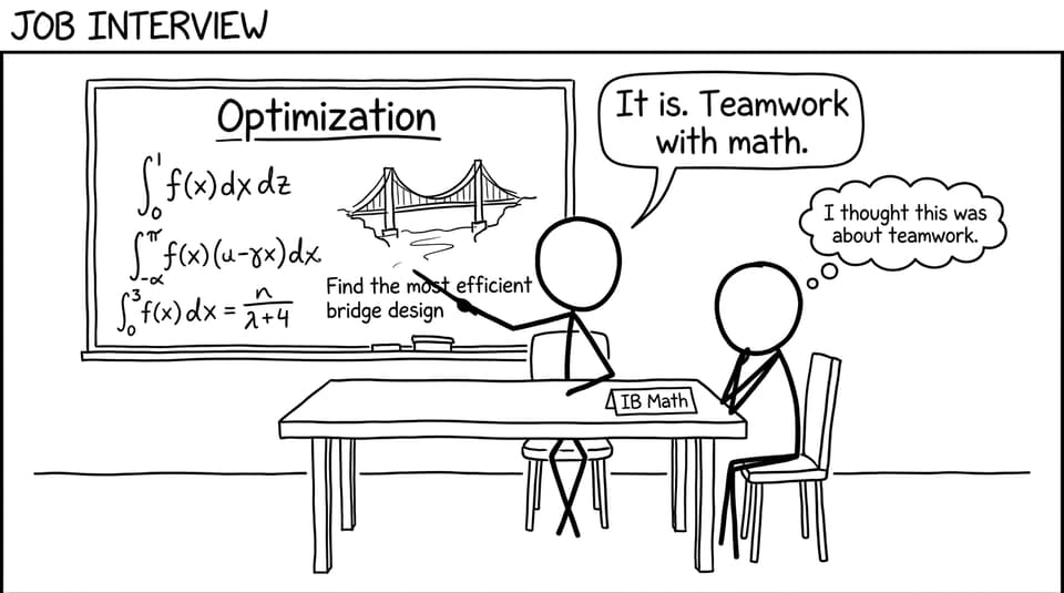 Optimization interview comic