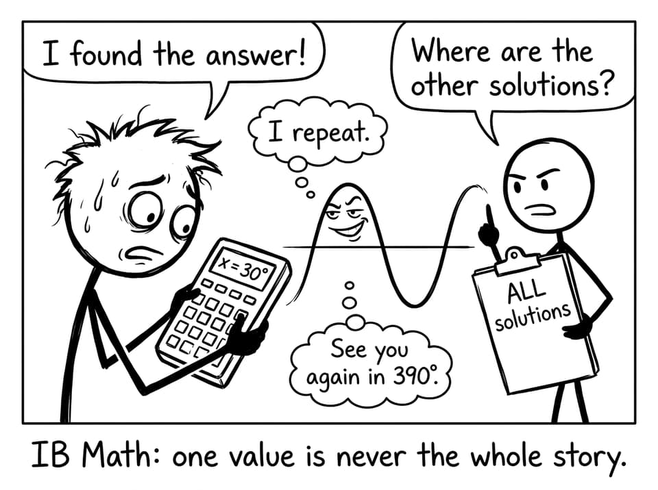 IB student discovering sine repeats