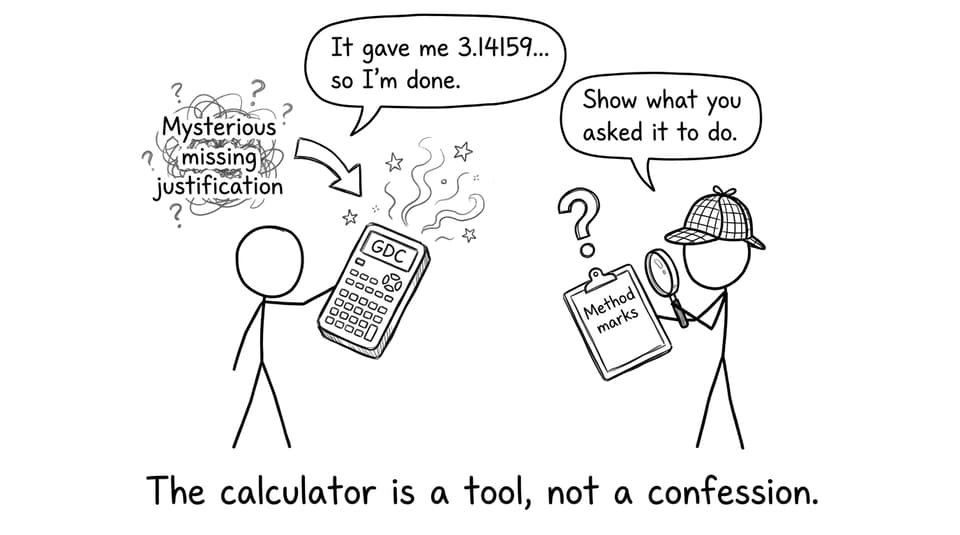 The calculator is a tool, not a confession.