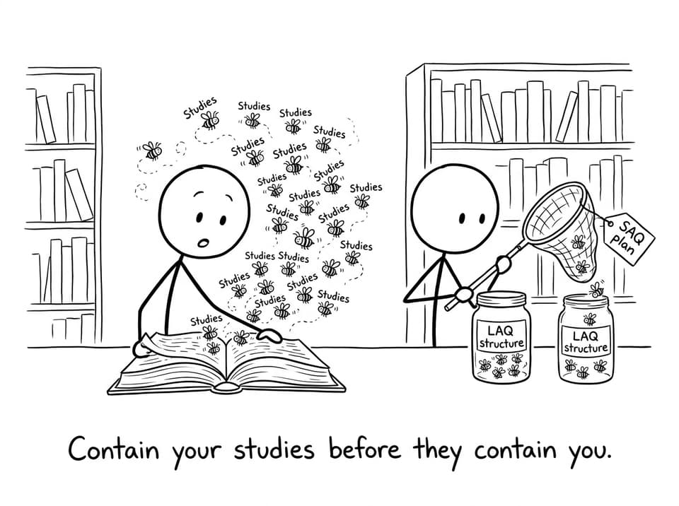 Stick-figure comic about escaping “studies”