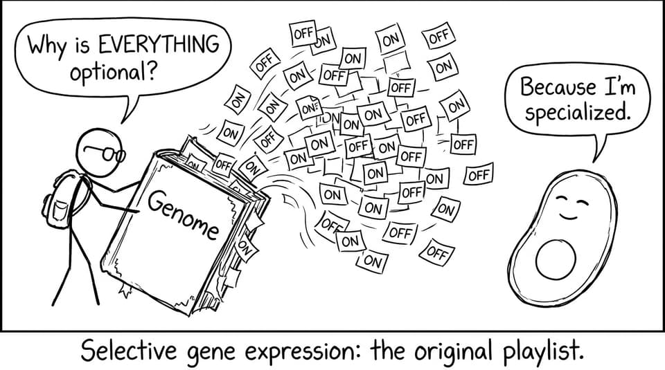 Selective gene expression comic