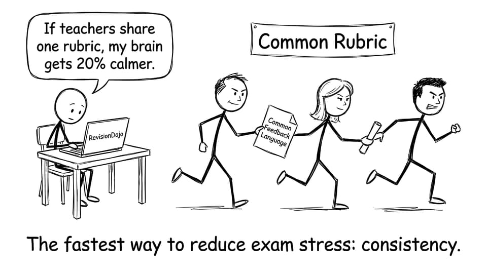 Student calmer with one rubric