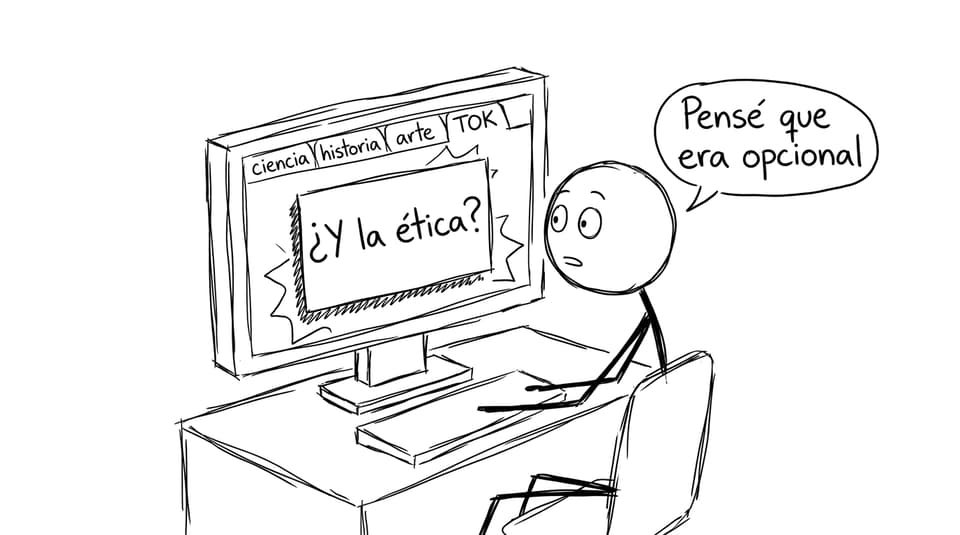 Chiste sobre pestañas y ética