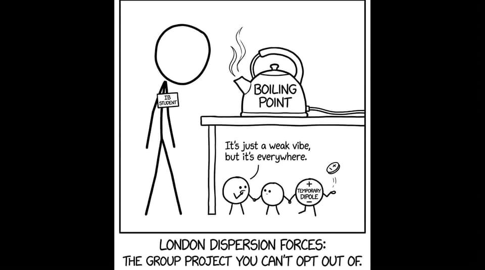 London dispersion forces: the group project you can't opt out of.