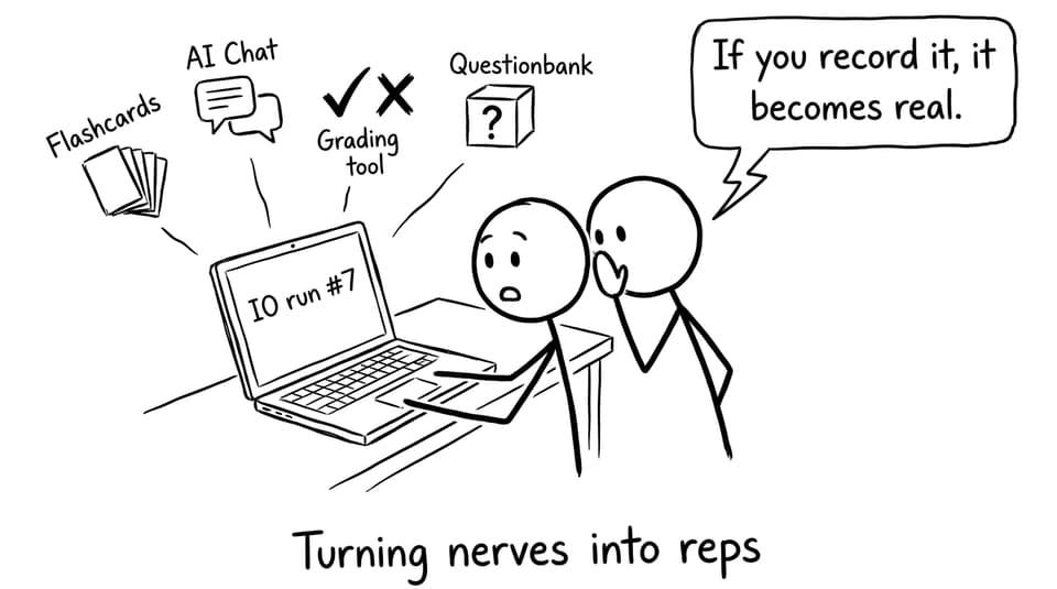 Turning nerves into reps on RevisionDojo