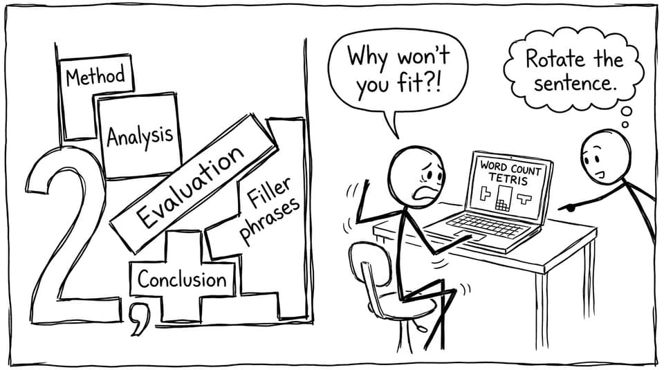 A comic about Word Count Tetris