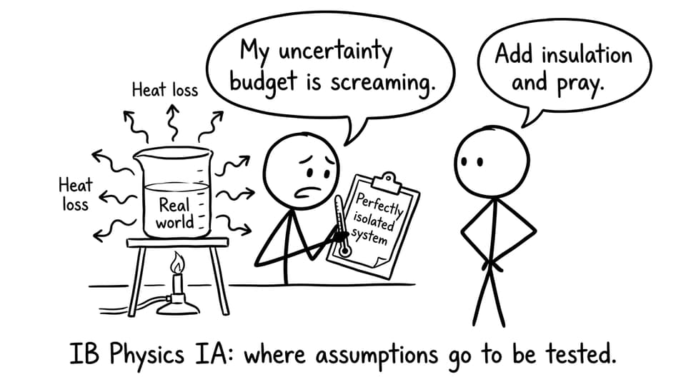 Calorimetry IA chaos comic