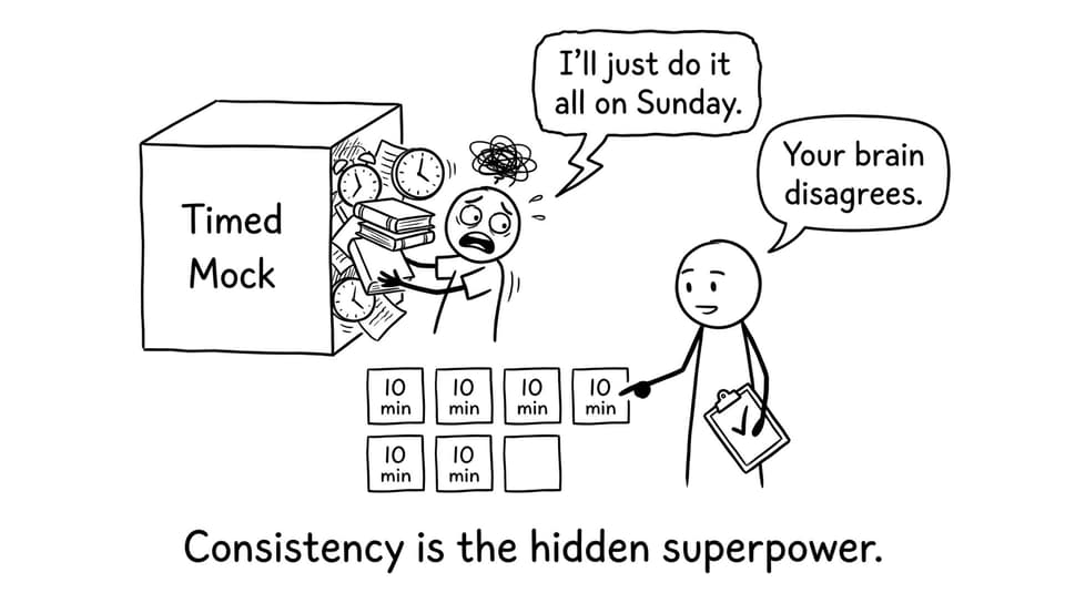 Consistency calendar joke