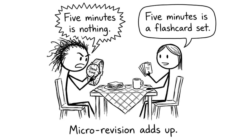 Lunch break flashcards joke