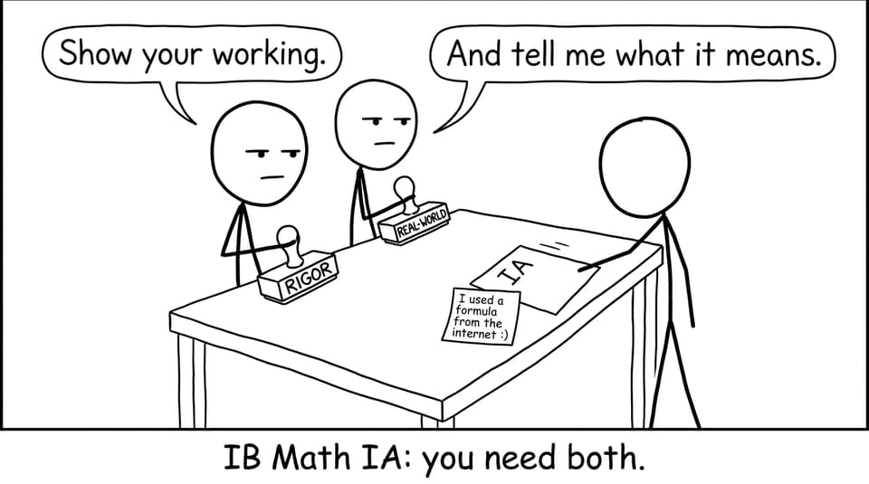 IB Math IA: you need both