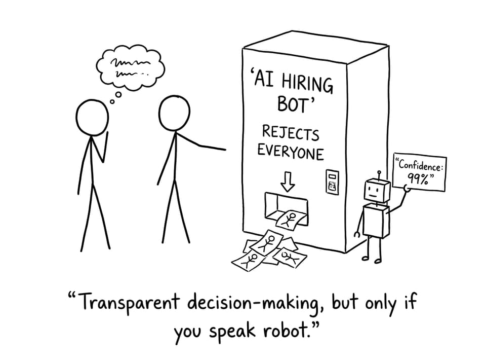 AI hiring bot joke