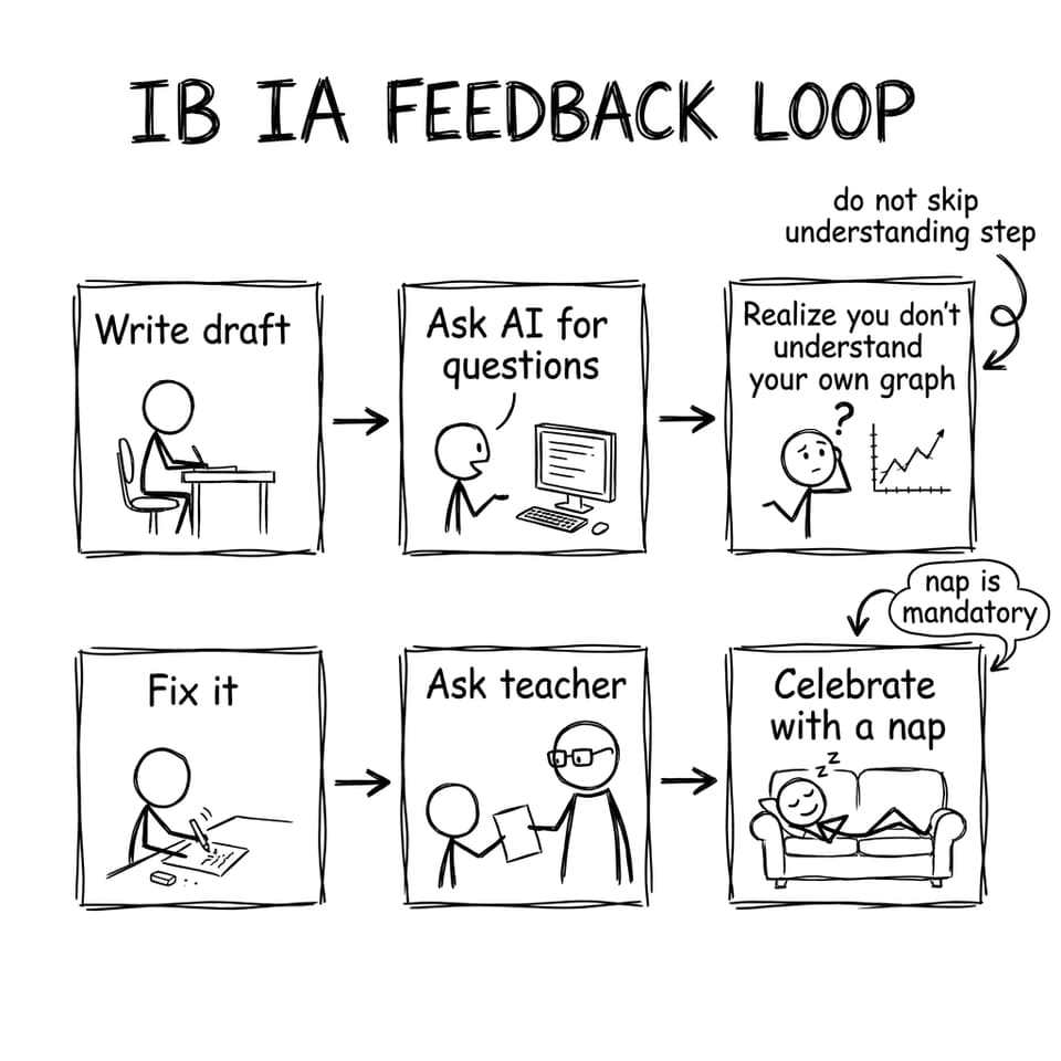 A silly IA feedback loop flowchart
