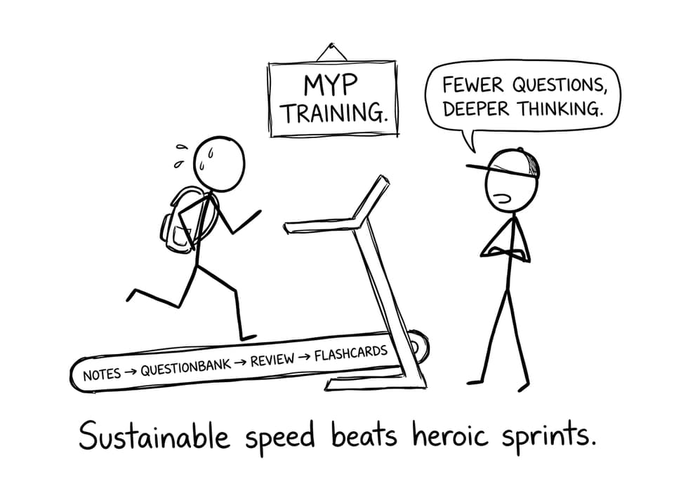 Study loop treadmill