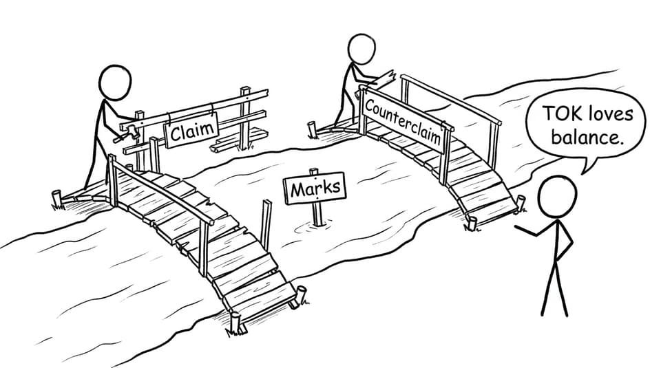Claim vs counterclaim bridge comic