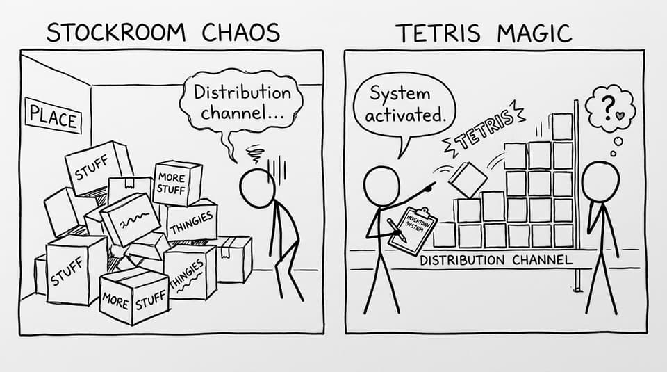 Place as a chaotic stockroom spell