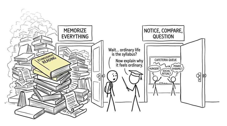 An IB anthropology student discovers that ordinary life is the syllabus