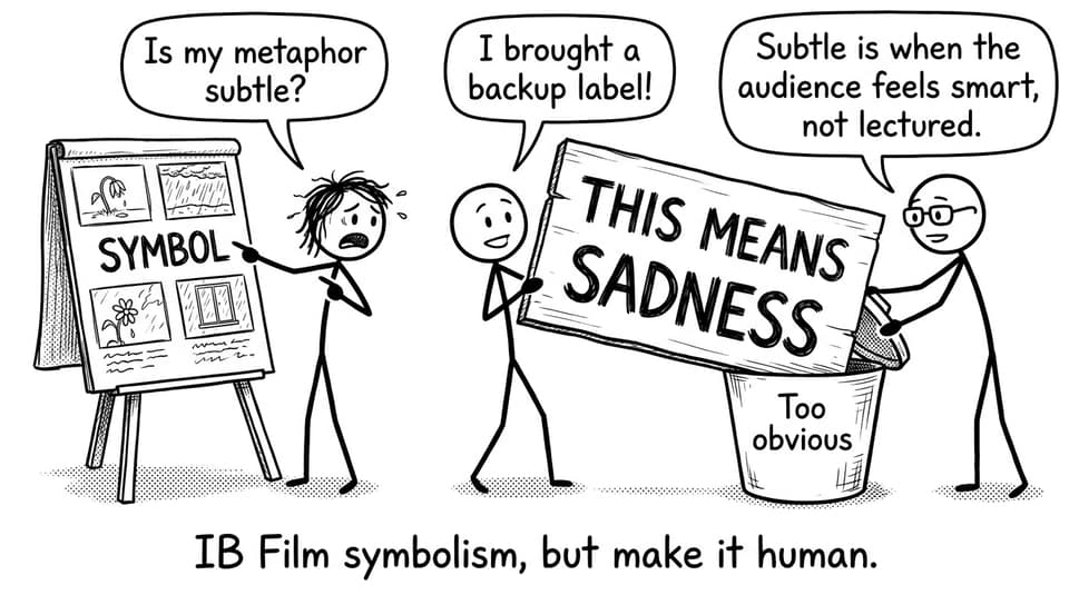 IB Film symbolism, but make it human.