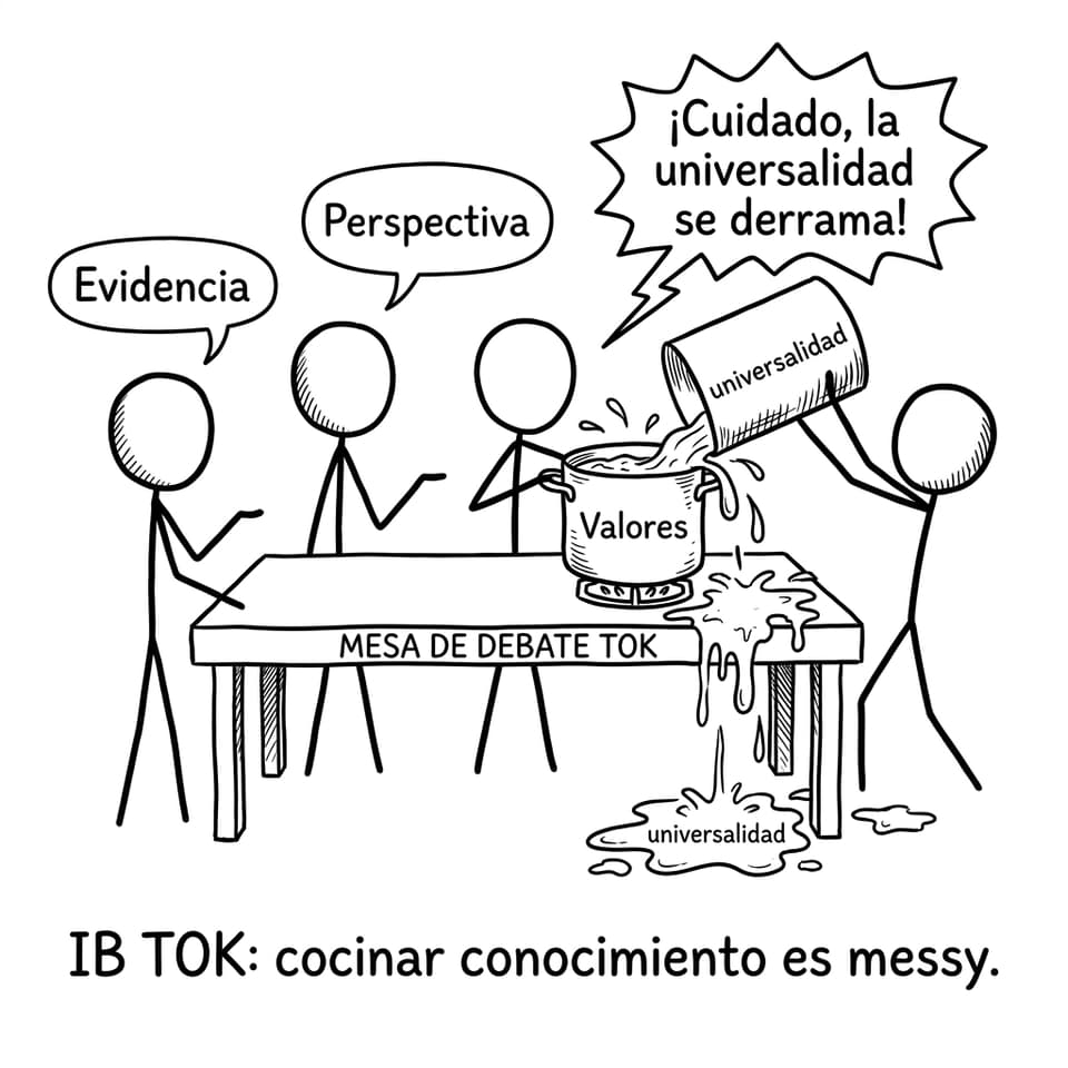 Comic: cocinar conocimiento en TOK