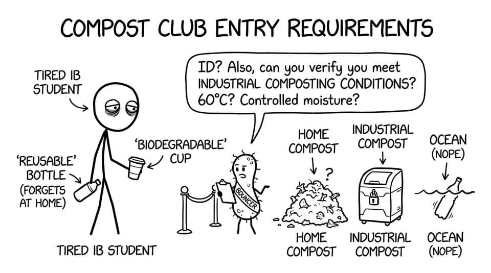 A microbe bouncer checks composting requirements