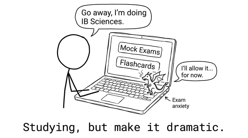 Exam anxiety dragon comic
