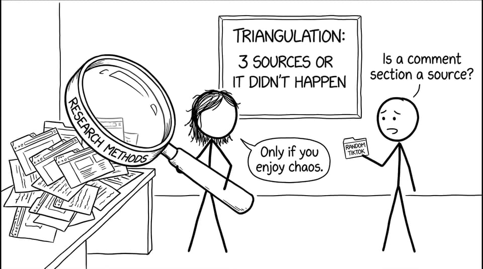 Group project “triangulation” joke