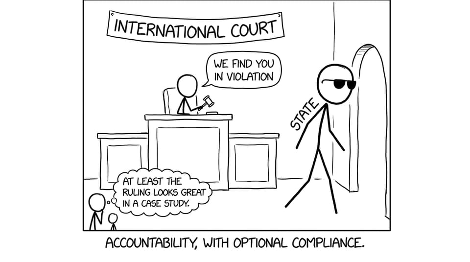 Accountability with optional compliance comic