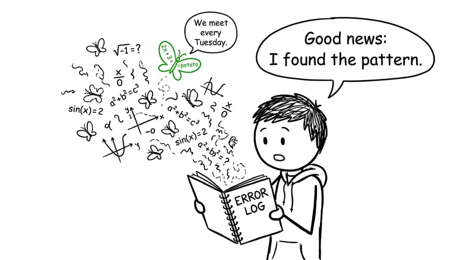 An error log releases a suspiciously familiar swarm of algebra mistakes