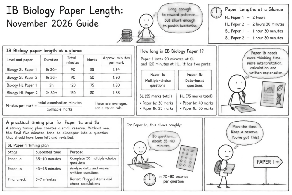 Short Notes Paper IB Biology Paper Length: November 2026 Guide | RevisionDojo