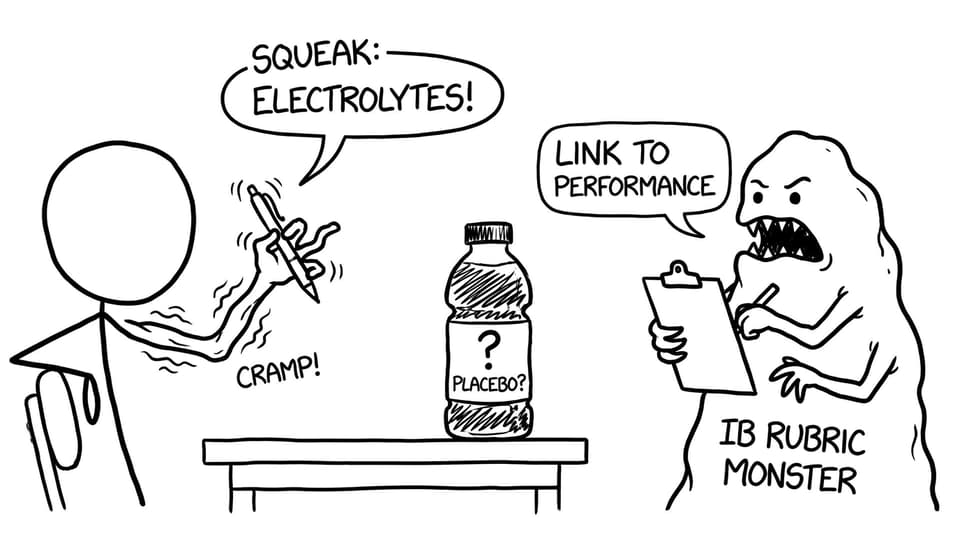 The IB rubric monster demands “Link to performance”